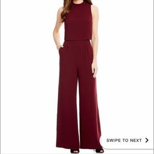 Antonio Melani Burgundy Mock Neck Jumper